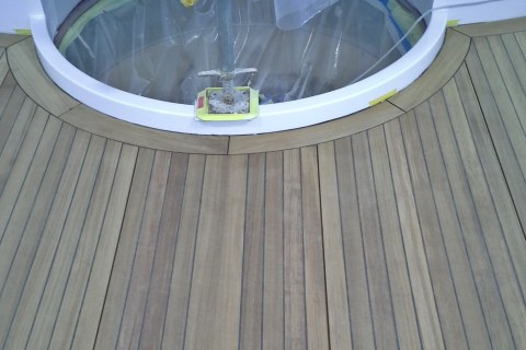 Teak yacht covering by Duca Solutions