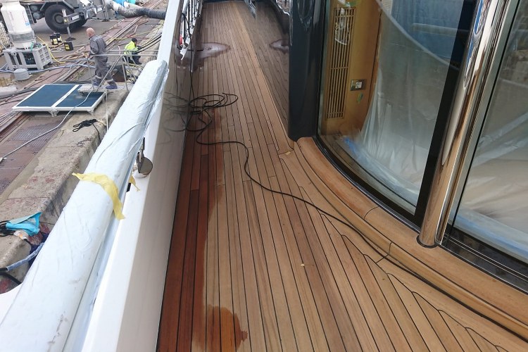 Teak decking services for yachts by Duca Solutions