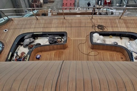 Luxury yacht carpentry for a yacht by Duca Solutions