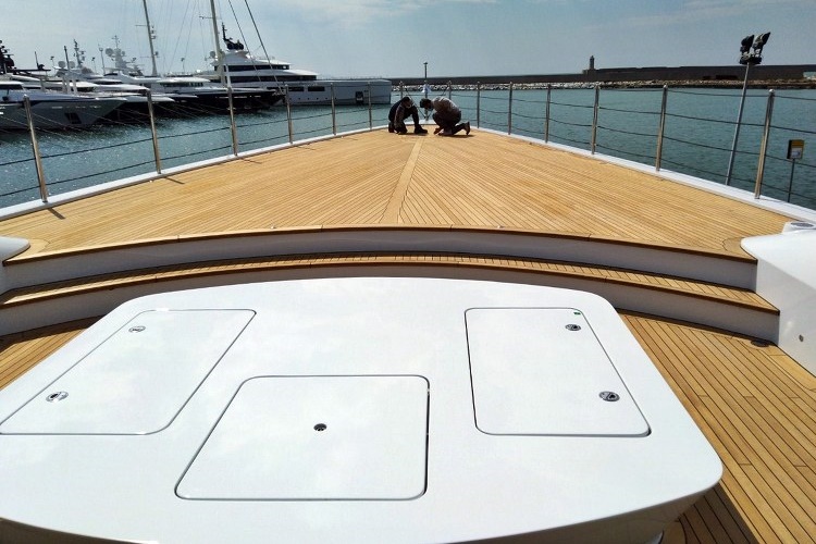 Luxury yacht teak decking company Duca Solutions